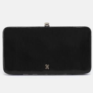 Hobo Push Lock Hard Case Wallet Clutch NWT Mia Minaudiere